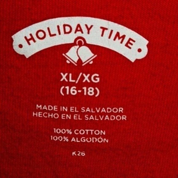 Holiday Time Christmas Shirt Sz XL Girls "Who Needs Santa When You Have Grandma" - Picture 5 of 9